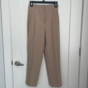 ZARA TAILORED TAN PANTS SIZE XS